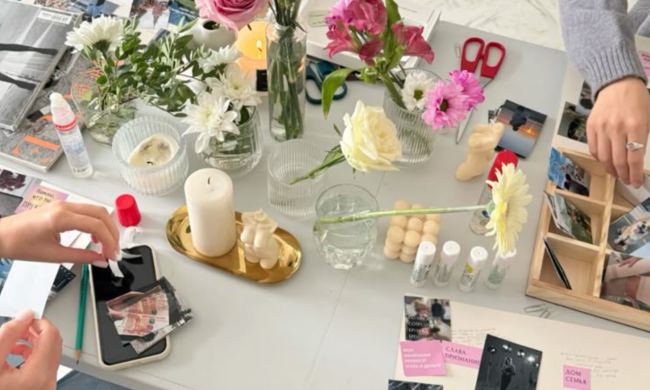 Vision board (доска визуализаций), изображение Pinterest