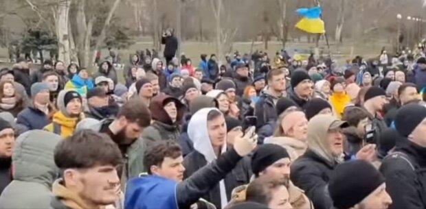 Український мітинг, скріншот: YouTube