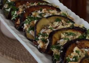 Закуска из баклажанов, кадр из видео