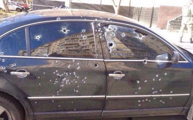 Мажоры на Mercedes расстреляли машины в Киеве