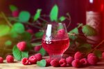 Малинове вино, фото shuba