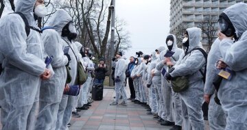 Нацкорпус під ВР, скріншот: Телеграм