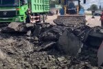 Місця влучання ракет. Фото: скриншот з відео