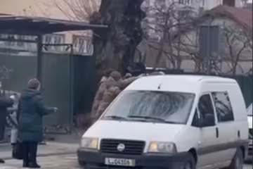 мобілізаційні заходи ТЦК у Львові \ кадр з відео
