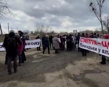 Львів`яни протестували проти будівництва сміттєпереробного заводу, скріншот із відео