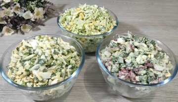 Весенние витаминные салаты: фото скрин Ютуб