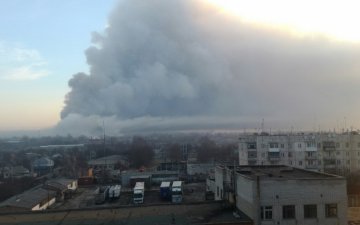 Вибухи в Балаклії зафільмували на відео з Росії