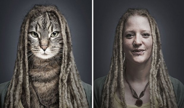 Люди с кошачьими лицами: эпатажный проект швейцарского дизайнера (фото)