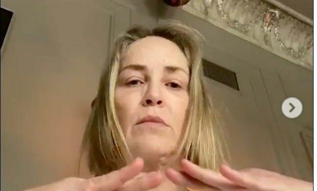 Шерон Стоун, скриншот из видео