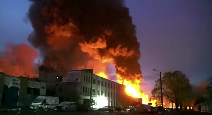 Последствия атаки рф. Фото: скрин youtube