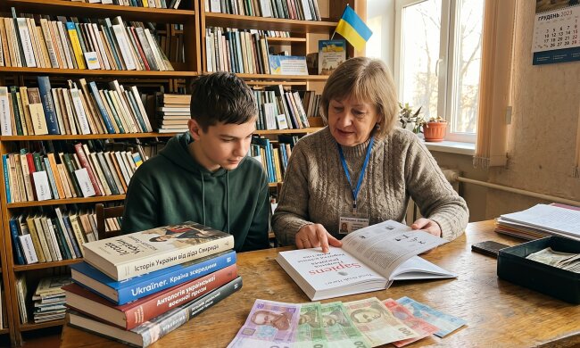 шкільна бібліотека книги полиці Україна