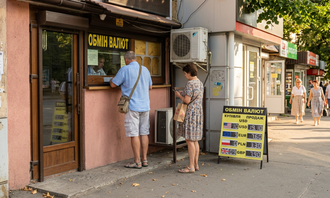 Обмінник. Фото: згенероване ШІ