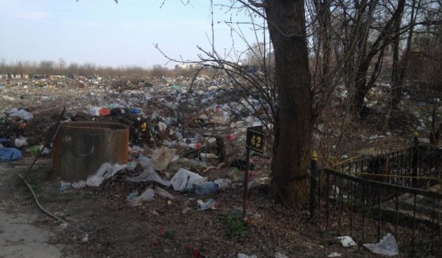 З Берковецького цвинтаря зробили сміттєзвалище (фото)