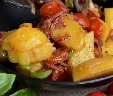 Итальянский картофельный салат: фото скрин рецепта