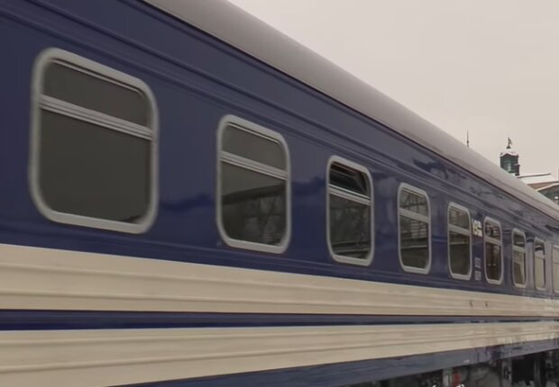 Вагон потягу. Фото: скриншот відео