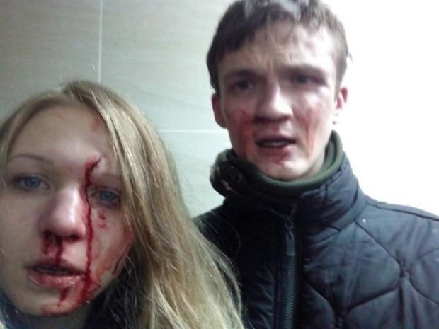 Националисты избили активистку Виту Заверуху и ее парня в Киеве