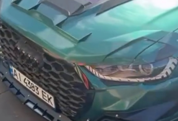Тюнингованная Audi, фото из соцсетей