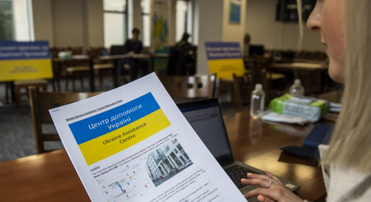 Украинские беженцы. Фото: главком