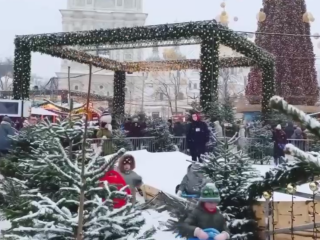 Українці, Київ, Новий рік, кадр з відео