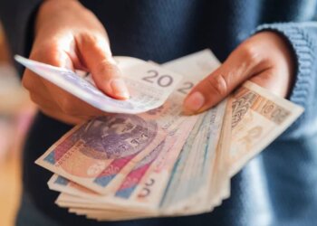 Человек, держащий злотых в руках. Фото: depositphotos.