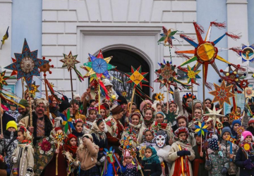 Різдво, Київ, колядники, фото із соцмереж