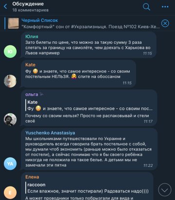 Скриншот комментариев, фото: Telegram