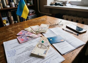 борги арешт рахунків гривні штраф