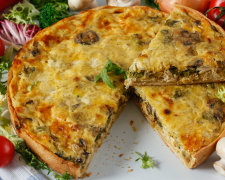 Рецепт французского пирога с курицей, грибами и брокколи