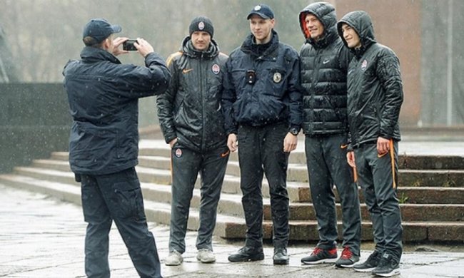 Перед матчем команда "Шахтера" отправилась в парк Львова (фото)
