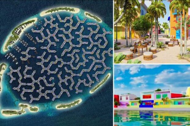 Плавучий город на Мальдивах: скрин с Facebook
