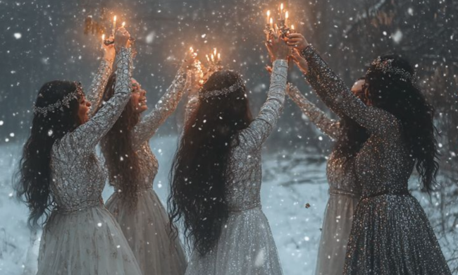 Зимове сонцестояння, ритуали, зображення з вільних джерел