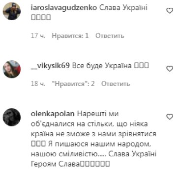 Коментарі на пост Романа Сасанчина в Instagram