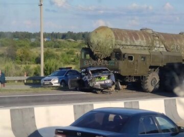 Ракетоносец рф попал в аварию: скрин из Twitter