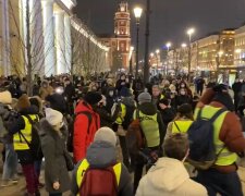 Россияне на митингах, скриншот