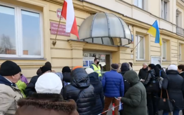 Украинские беженцы в Польше. Фото: скрин youtube