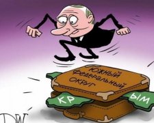 Карикатура на "чемоданний" Крим розсмішила соцмережі