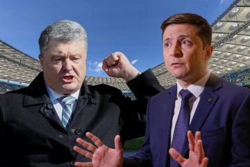 Владимир Зеленский и Петр Порошенко