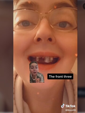 скрин из TikTok Виктории Ирен Новаковски