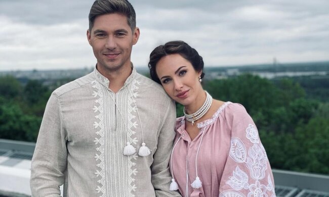 Владимир Остапчук с женой, фото с Instagram