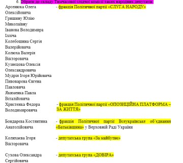 Укрзалізниця, Тимчасова слідча комісія - скріншот