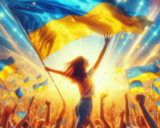Флаг Украины, победа, изображение из свободных источников