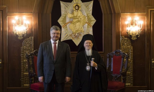 Петро Порошенко і Вселенський патріарх Варфоломій