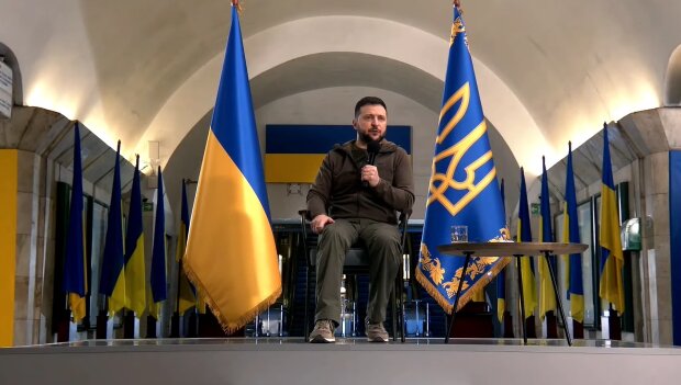Владимир Зеленский, пресс-конференция в метро, фото Знай.ua