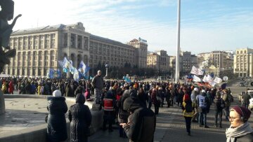 Протест профспілок на Майдані, фото Знай.uа