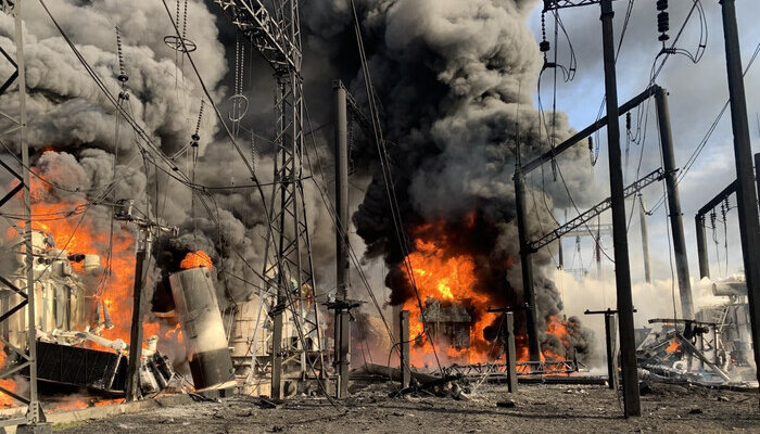 Російські удари по енергетиці. Фото Главком