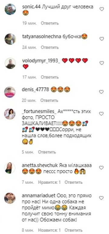 Коментарі, скріншот: Instagram (Огнєвіч)