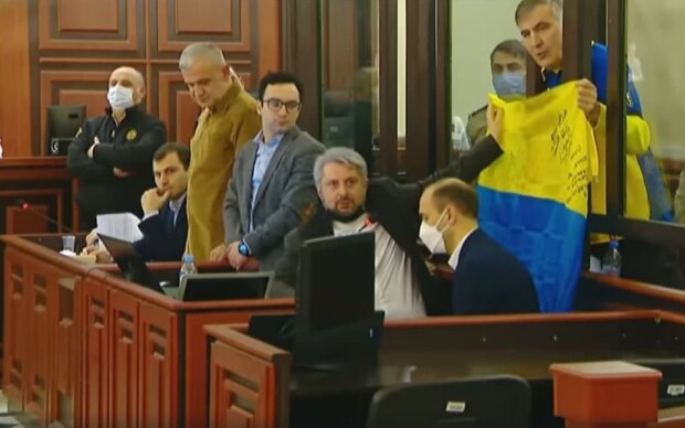 Михеил Саакашвили, скриншот из видео