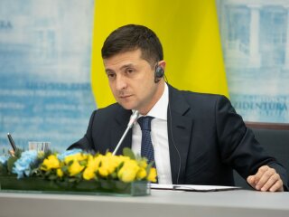 Владимир Зеленский на украинско-литовском экономическом форуме в Вильнюсе, фото ОП