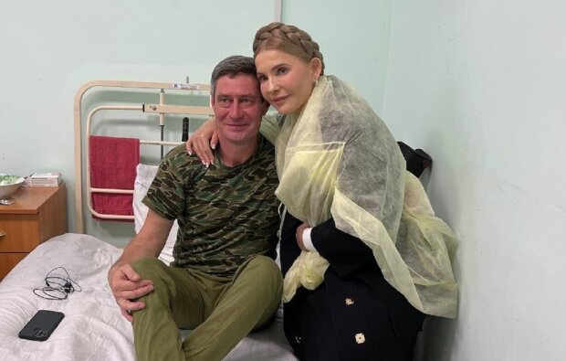 Тимошенко в госпитале. Фото: скриншот Facebook