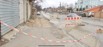 Киев, прорыв трубы, фото: скриншот из видео
